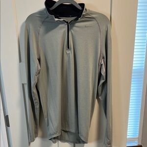 Nike Men's Gray Quarter-Zip Jacket